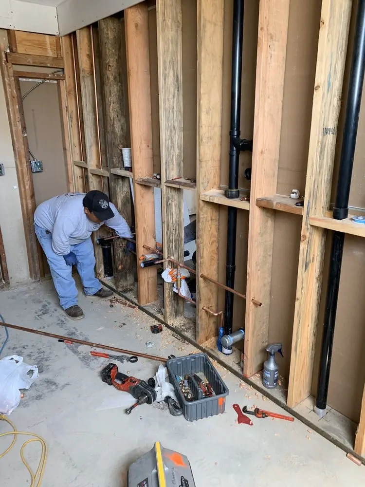 Commercial rough-in plumbing for Water Heater Replacement in Granite Shoals